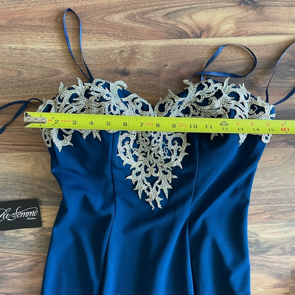 BNWT La Femme beaded gown - Picture 5 of 9